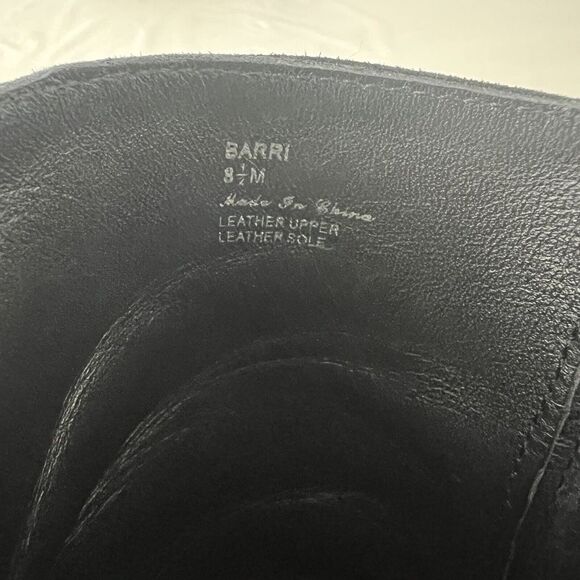 Donald J Pliner 8.5 Barri Black Suede Floral Embellished Peep Toe Ankle Bootie - Picture 7 of 7